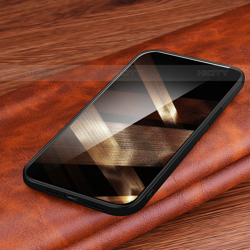 Handyhülle Hülle Luxus Leder Schutzhülle S02 für Apple iPhone 15 Pro groß