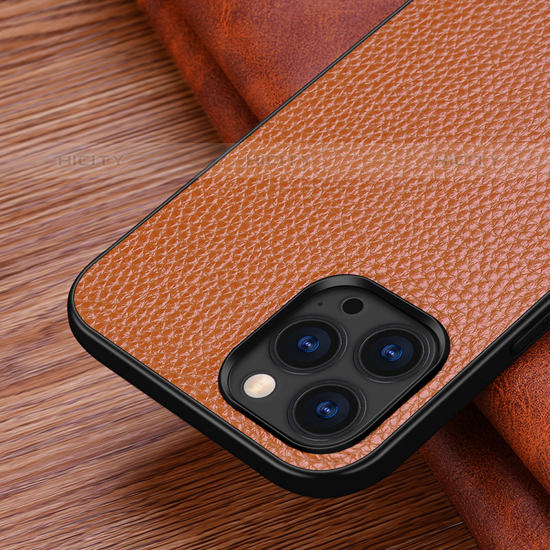 Handyhülle Hülle Luxus Leder Schutzhülle S03 für Apple iPhone 15 Pro groß
