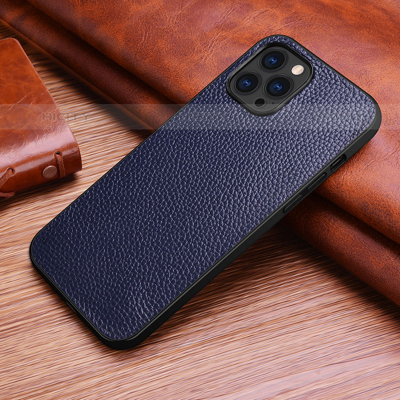 Handyhülle Hülle Luxus Leder Schutzhülle S03 für Apple iPhone 15 Pro groß