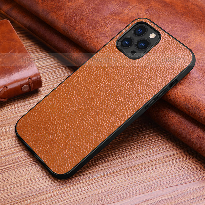 Handyhülle Hülle Luxus Leder Schutzhülle S03 für Apple iPhone 15 Pro groß