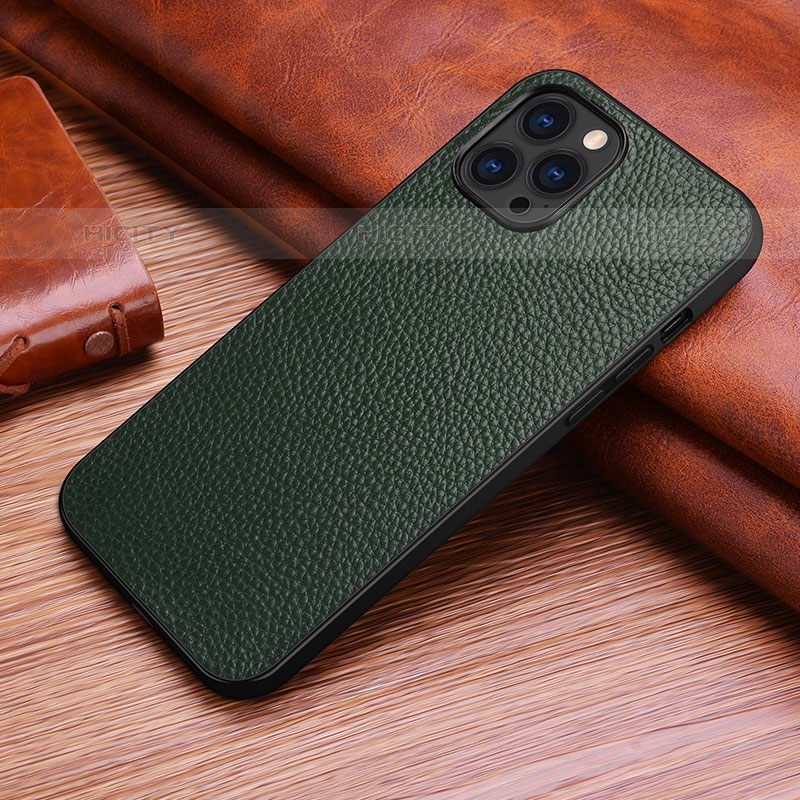 Handyhülle Hülle Luxus Leder Schutzhülle S03 für Apple iPhone 15 Pro groß