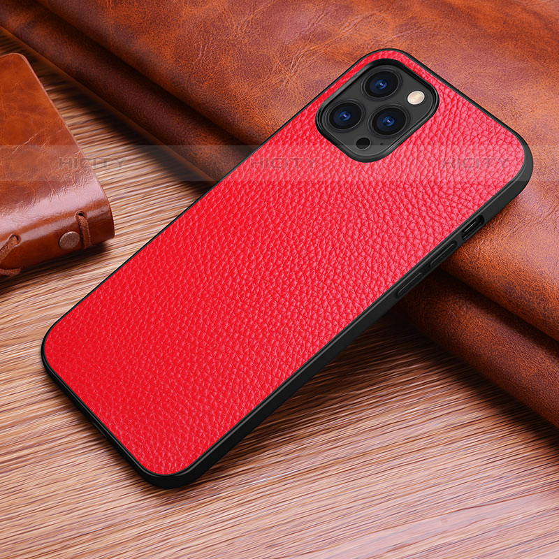 Handyhülle Hülle Luxus Leder Schutzhülle S03 für Apple iPhone 15 Pro groß