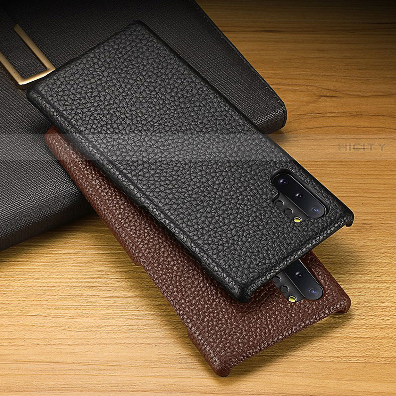 Handyhülle Hülle Luxus Leder Schutzhülle S03 für Samsung Galaxy Note 10 Plus groß