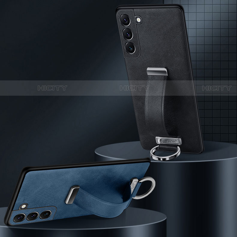 Handyhülle Hülle Luxus Leder Schutzhülle S06 für Samsung Galaxy S21 5G groß
