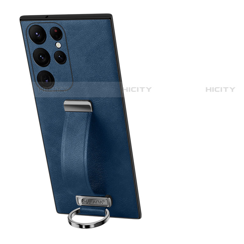 Handyhülle Hülle Luxus Leder Schutzhülle S06 für Samsung Galaxy S22 Ultra 5G groß