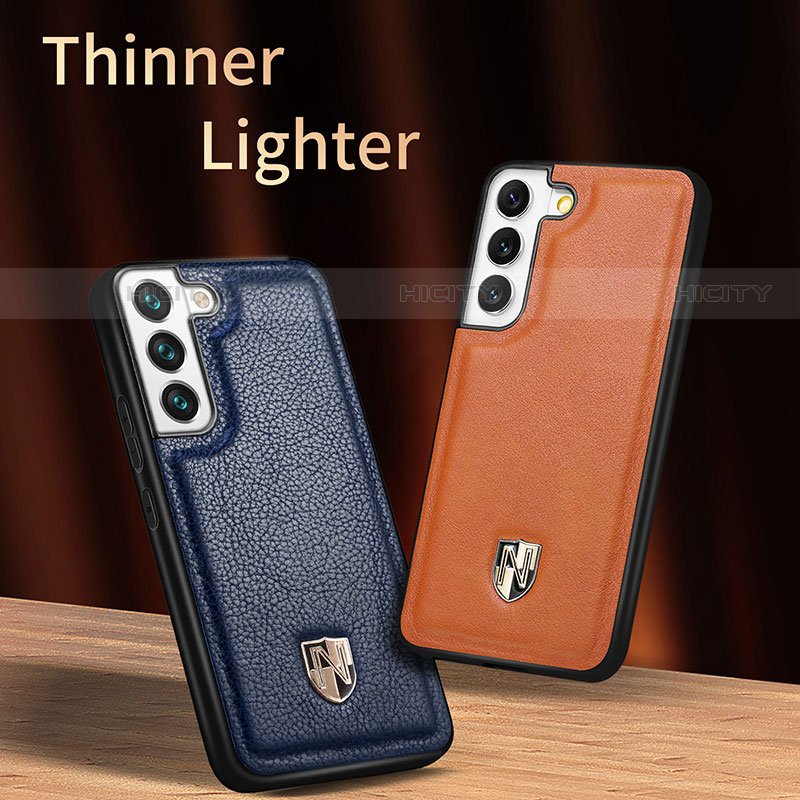 Handyhülle Hülle Luxus Leder Schutzhülle S06D für Samsung Galaxy S23 Plus 5G groß