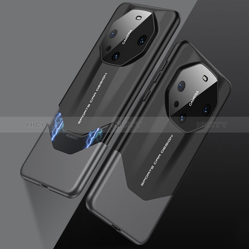 Handyhülle Hülle Luxus Leder Schutzhülle S09 für Huawei Mate 60 Schwarz Plus