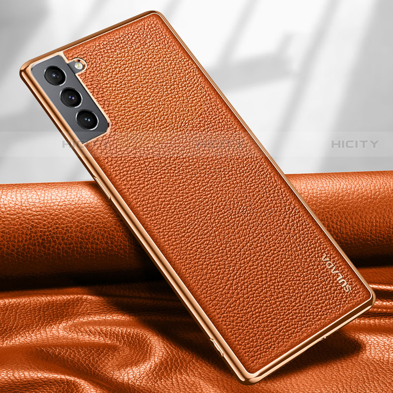 Handyhülle Hülle Luxus Leder Schutzhülle S09 für Samsung Galaxy S21 5G groß