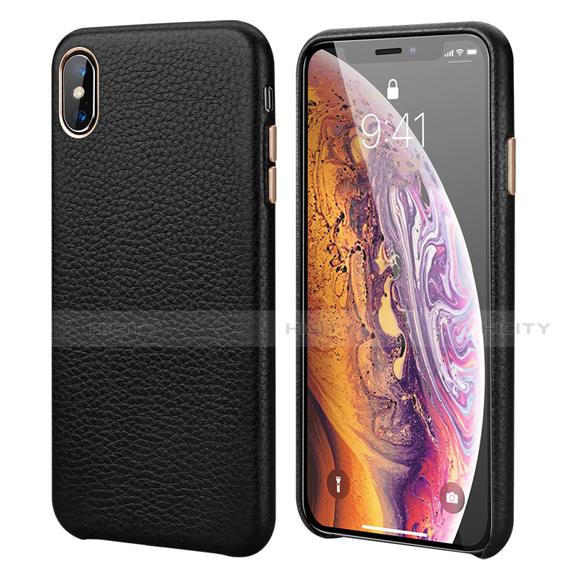 Handyhülle Hülle Luxus Leder Schutzhülle S14 für Apple iPhone Xs