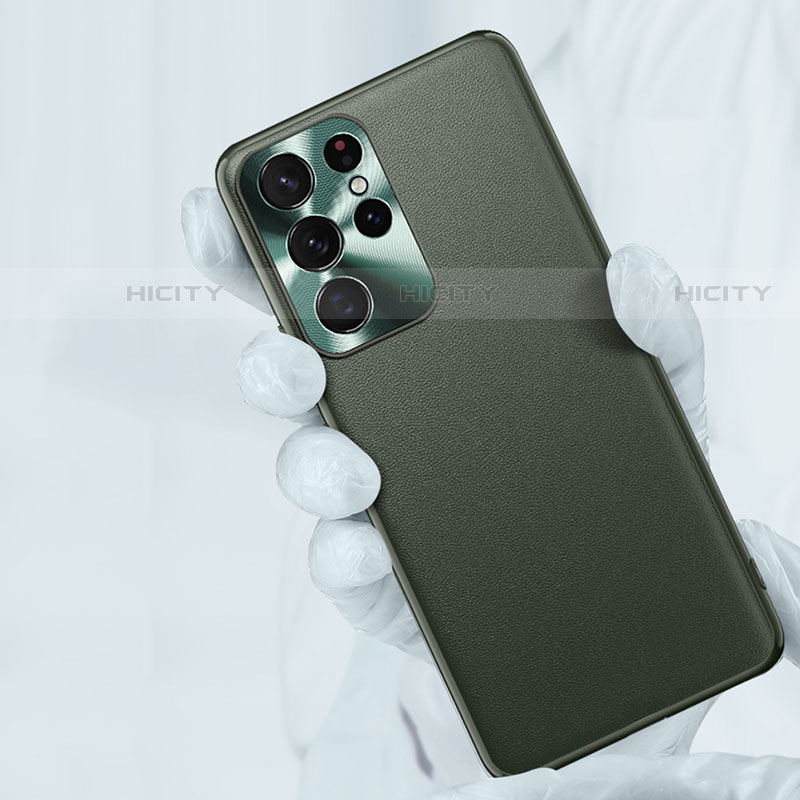 Handyhülle Hülle Luxus Leder Schutzhülle T02 für Samsung Galaxy S21 Ultra 5G groß