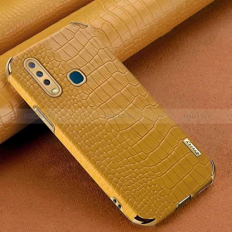 Handyhülle Hülle Luxus Leder Schutzhülle XD1 für Vivo Y3s Gelb