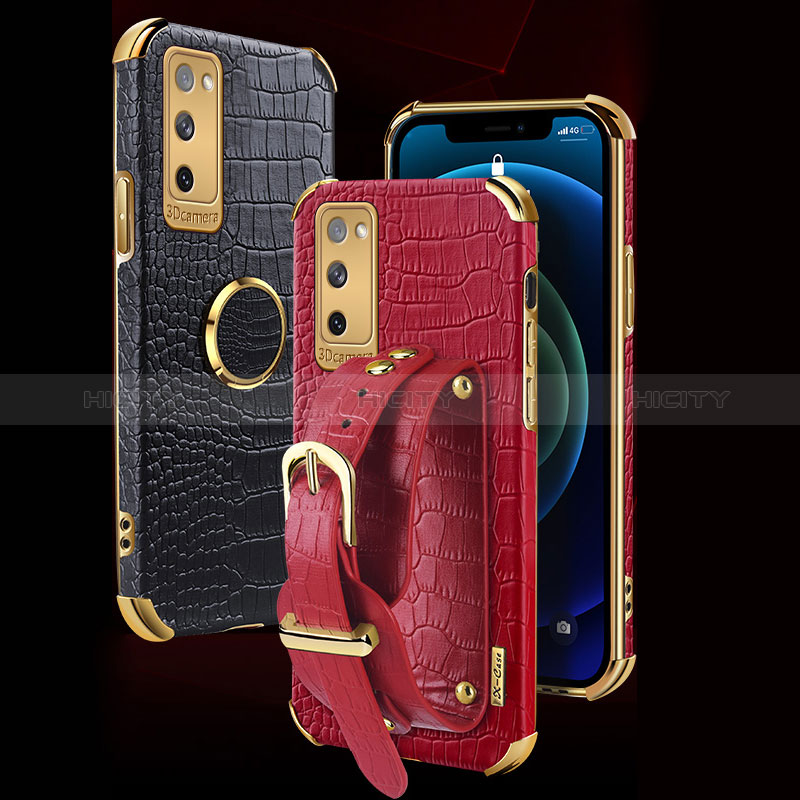 Handyhülle Hülle Luxus Leder Schutzhülle XD5 für Samsung Galaxy S20 Lite 5G groß