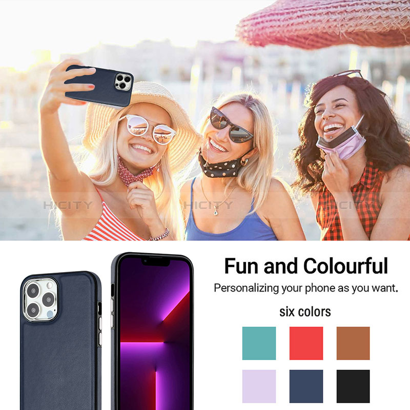 Handyhülle Hülle Luxus Leder Schutzhülle Y07B für Apple iPhone 13 Pro