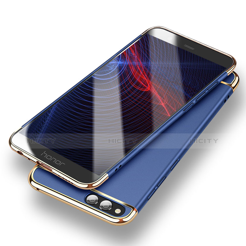 Handyhülle Hülle Luxus Metall Rahmen und Kunststoff für Huawei Honor Play 7X Blau Plus