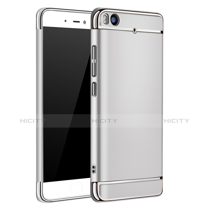 Handyhülle Hülle Luxus Metall Rahmen und Kunststoff für Xiaomi Mi 5S 4G Silber Plus