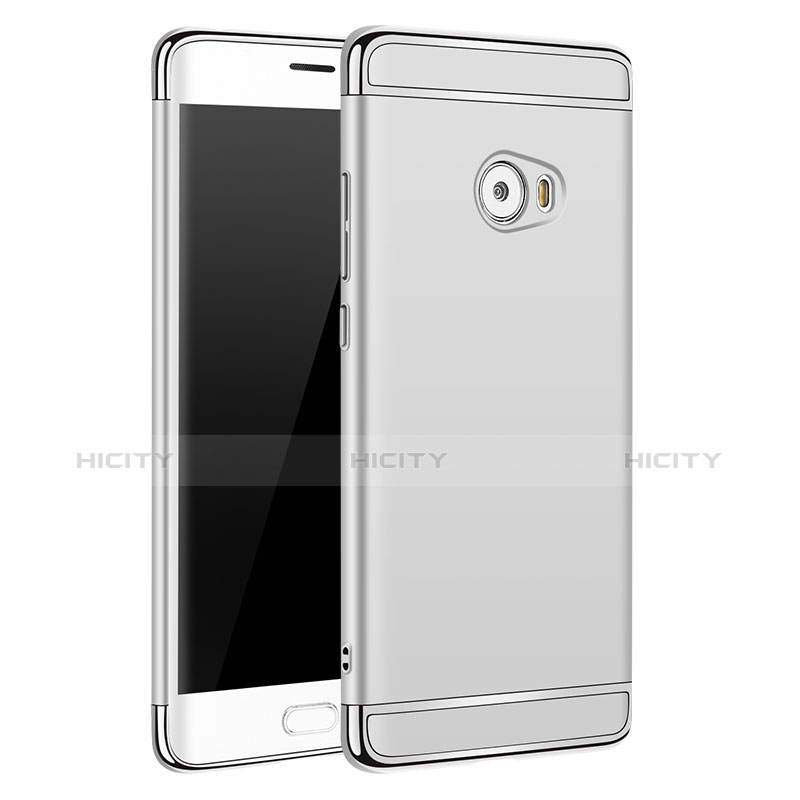 Handyhülle Hülle Luxus Metall Rahmen und Kunststoff für Xiaomi Mi Note 2 Silber Plus