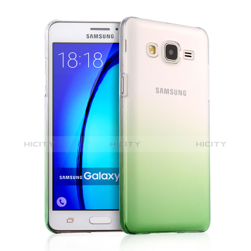 Handyhülle Hülle Schutzhülle Durchsichtig Farbverlauf für Samsung Galaxy On5 Pro Grün Plus