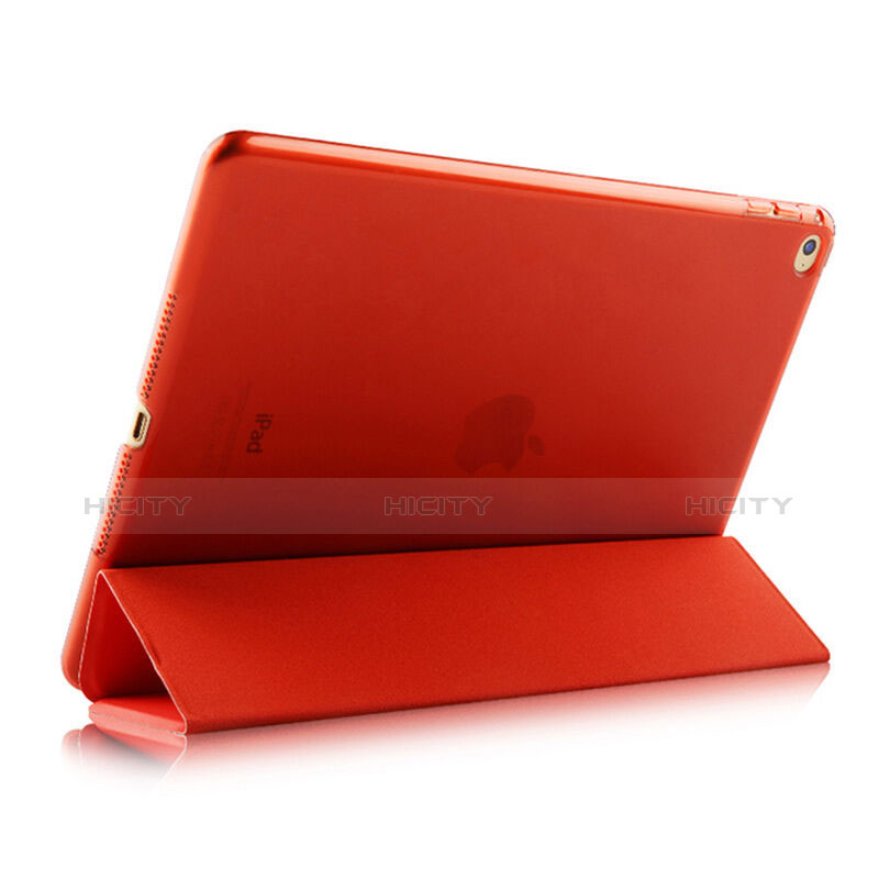 Handyhülle Hülle Stand Tasche Leder für Apple iPad Air 2 Rot groß