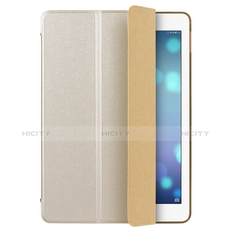 Handyhülle Hülle Stand Tasche Leder für Apple iPad Air Gold groß