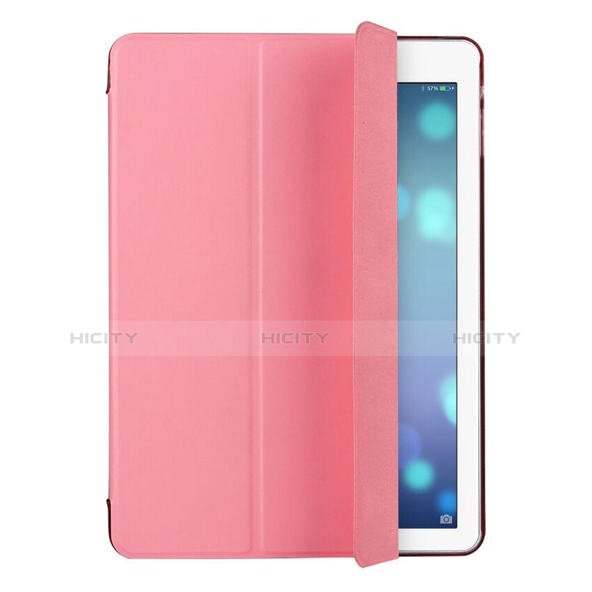 Handyhülle Hülle Stand Tasche Leder für Apple iPad Air Rosa groß