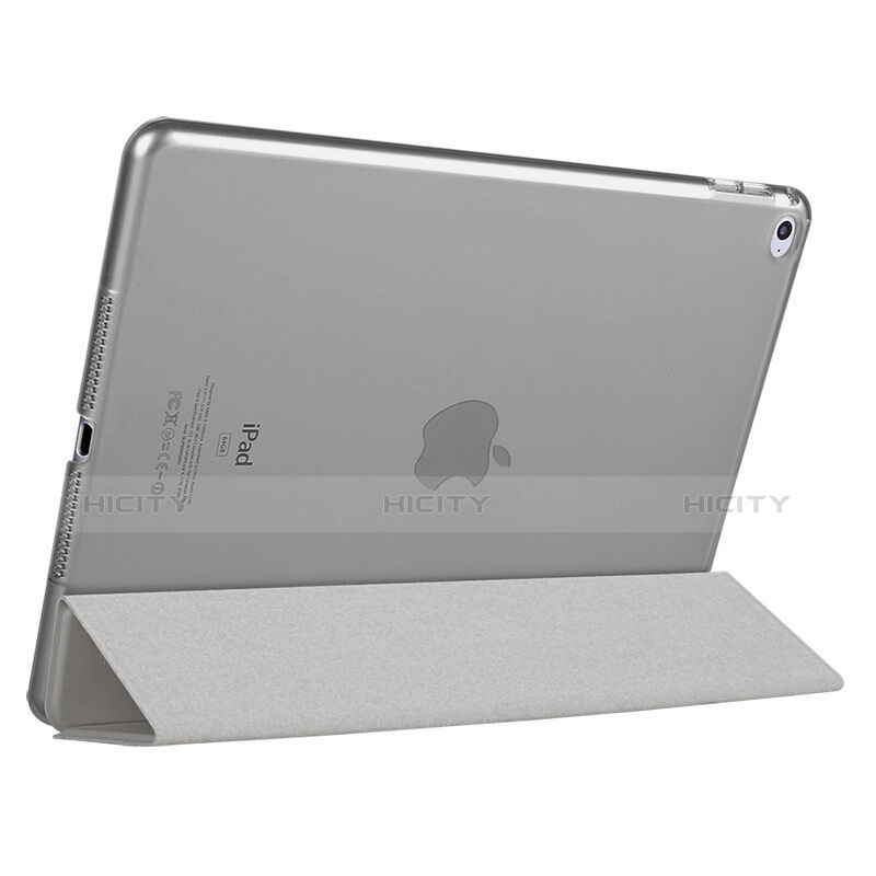 Handyhülle Hülle Stand Tasche Leder für Apple iPad Mini 4 Grau groß