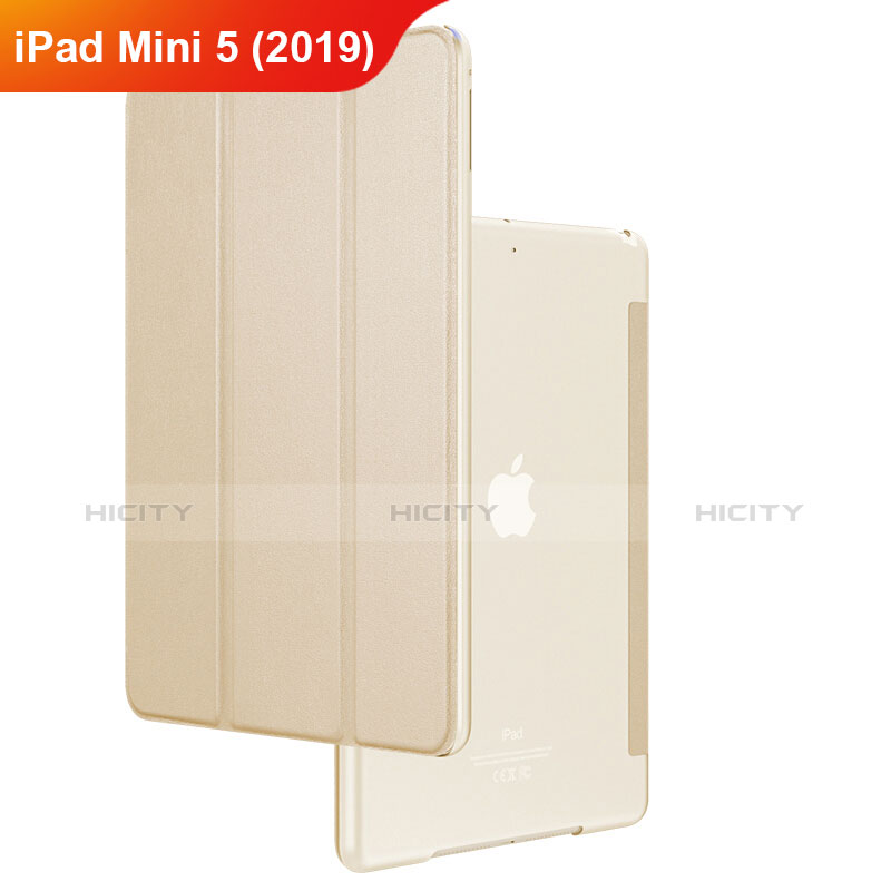 Handyhülle Hülle Stand Tasche Leder für Apple iPad Mini 5 (2019) Gold