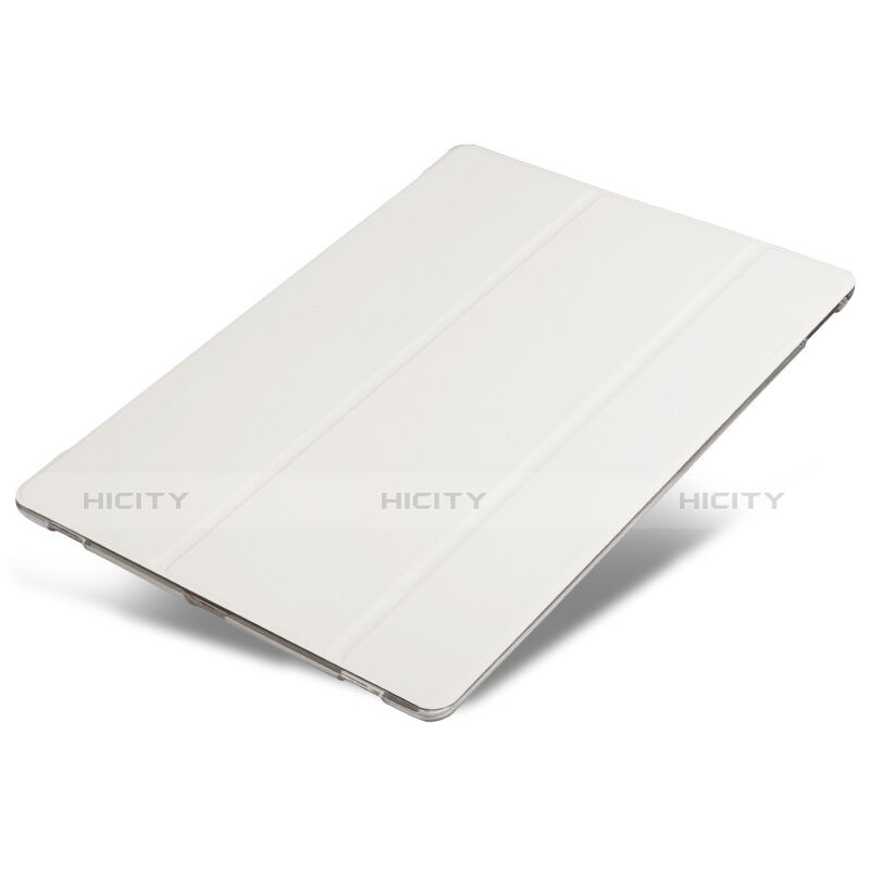 Handyhülle Hülle Stand Tasche Leder für Apple iPad Pro 12.9 Weiß groß