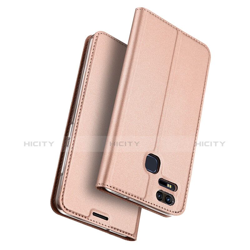 Handyhülle Hülle Stand Tasche Leder für Asus Zenfone 3 Zoom Rosegold Plus