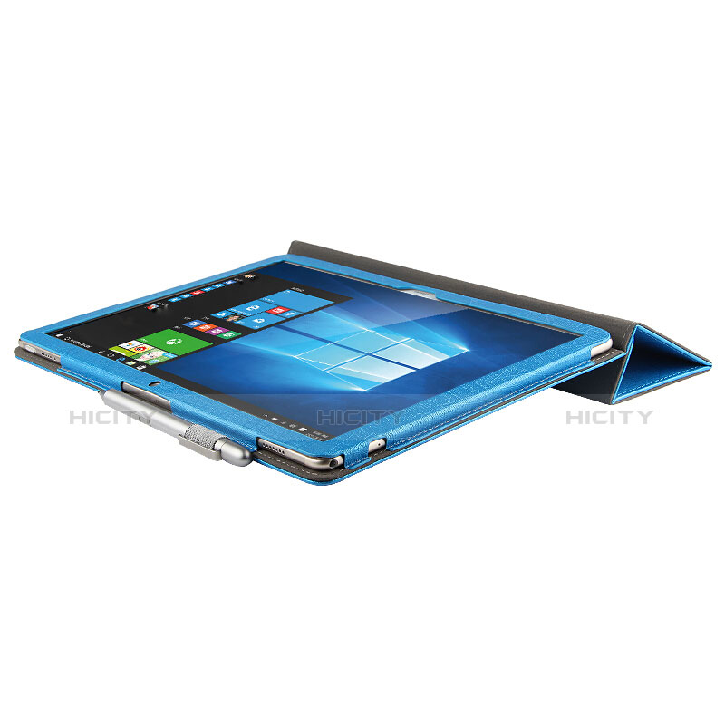Handyhülle Hülle Stand Tasche Leder für Huawei Matebook E 12 Blau