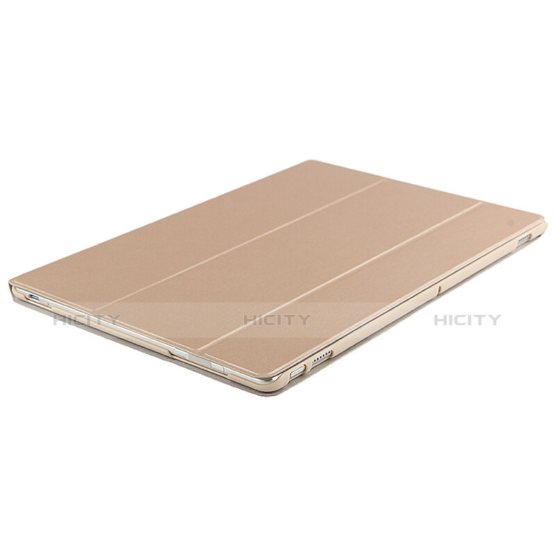 Handyhülle Hülle Stand Tasche Leder für Huawei MateBook HZ-W09 Gold