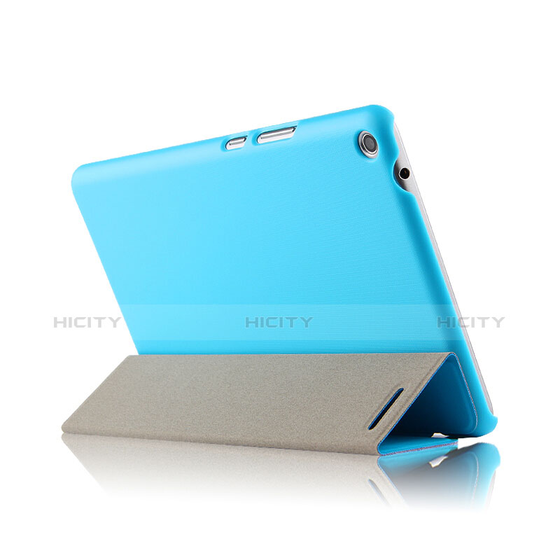 Handyhülle Hülle Stand Tasche Leder für Huawei MediaPad T3 8.0 KOB-W09 KOB-L09 Hellblau groß