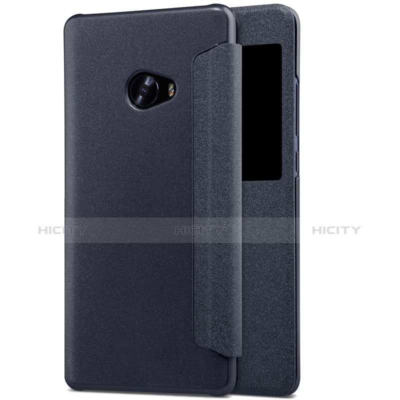 Handyhülle Hülle Stand Tasche Leder für Xiaomi Mi Note 2 Special Edition Schwarz Plus