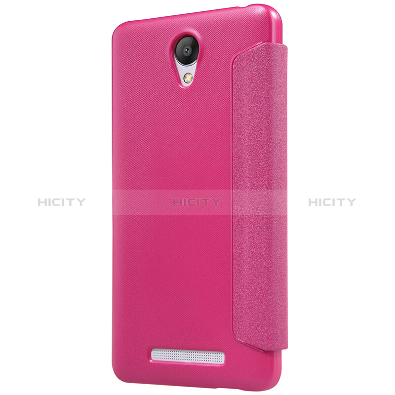 Handyhülle Hülle Stand Tasche Leder für Xiaomi Redmi Note 2 Pink