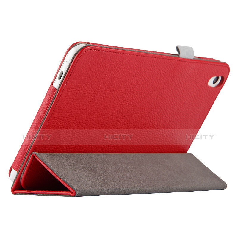 Handyhülle Hülle Stand Tasche Leder L01 für Huawei Honor Pad 2 Rot groß