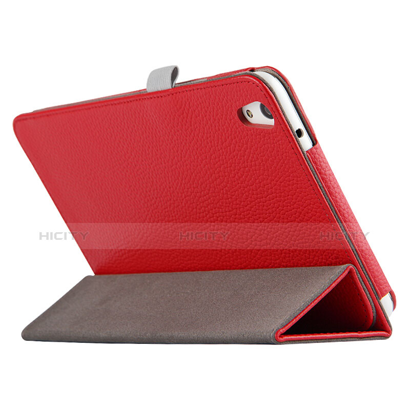 Handyhülle Hülle Stand Tasche Leder L01 für Huawei Honor Pad 2 Rot groß