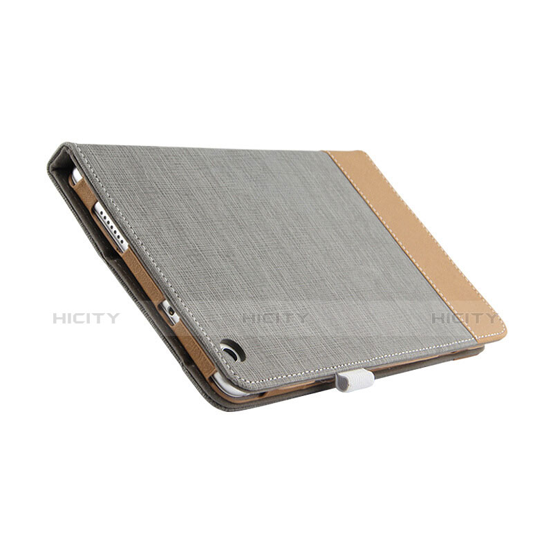 Handyhülle Hülle Stand Tasche Leder L01 für Huawei MediaPad M3 Lite 8.0 CPN-W09 CPN-AL00 Grau
