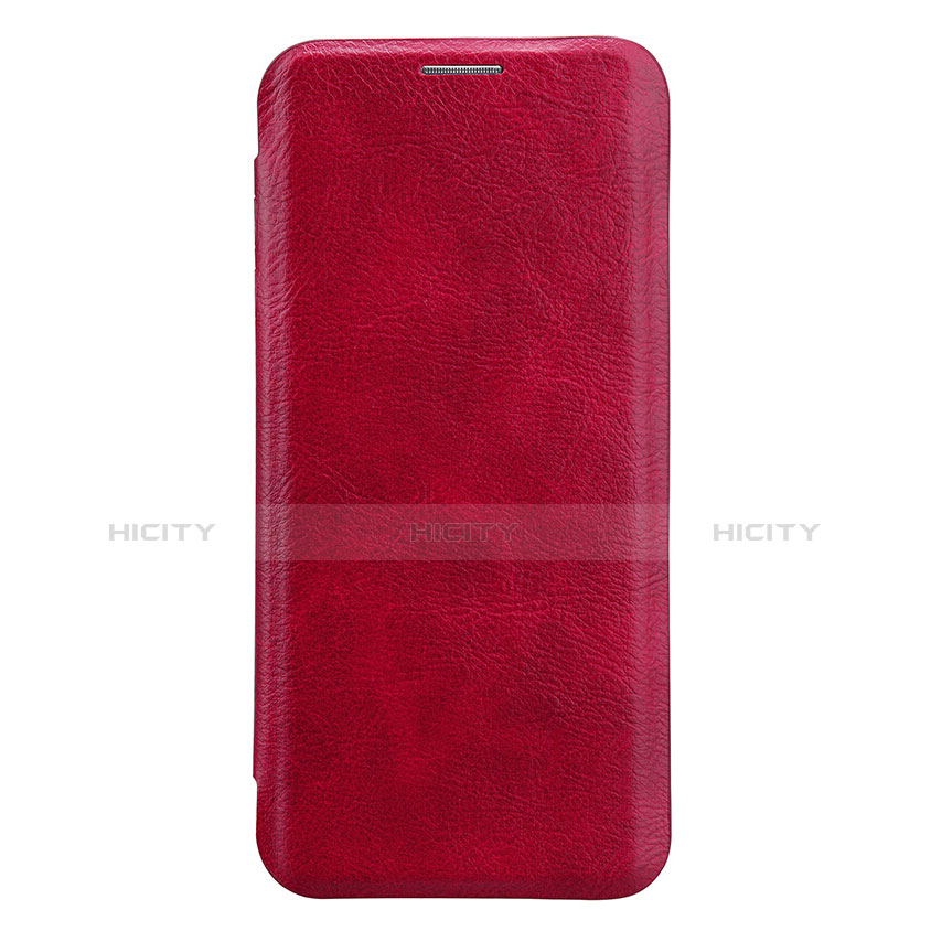 Handyhülle Hülle Stand Tasche Leder L01 für Samsung Galaxy S9 Rot