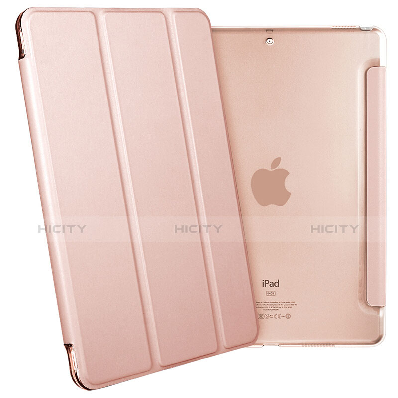 Handyhülle Hülle Stand Tasche Leder L02 für Apple iPad Pro 10.5 Rosegold groß