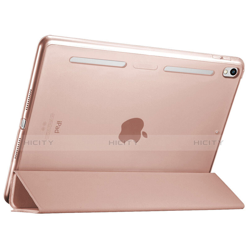 Handyhülle Hülle Stand Tasche Leder L02 für Apple iPad Pro 10.5 Rosegold groß
