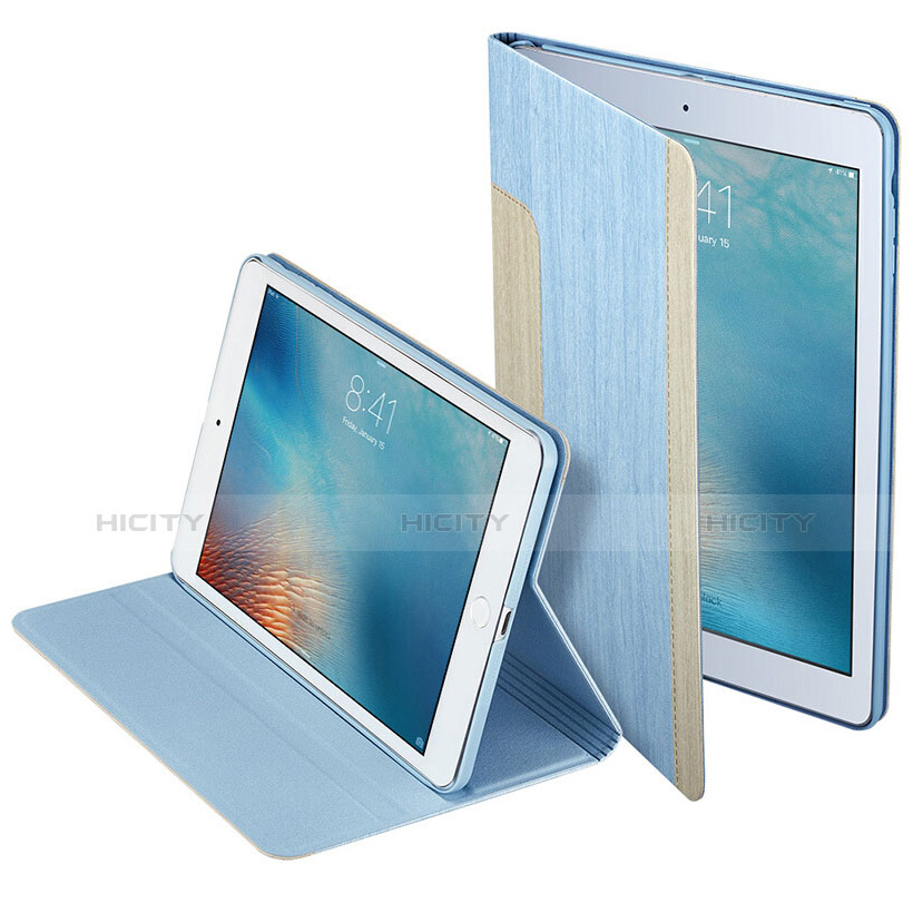 Handyhülle Hülle Stand Tasche Leder L03 für Apple iPad Mini 2 Hellblau
