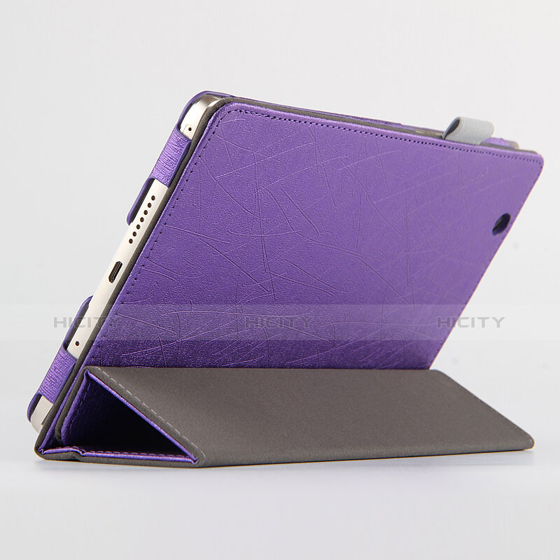Handyhülle Hülle Stand Tasche Leder L04 für Huawei Mediapad M3 8.4 BTV-DL09 BTV-W09 Violett
