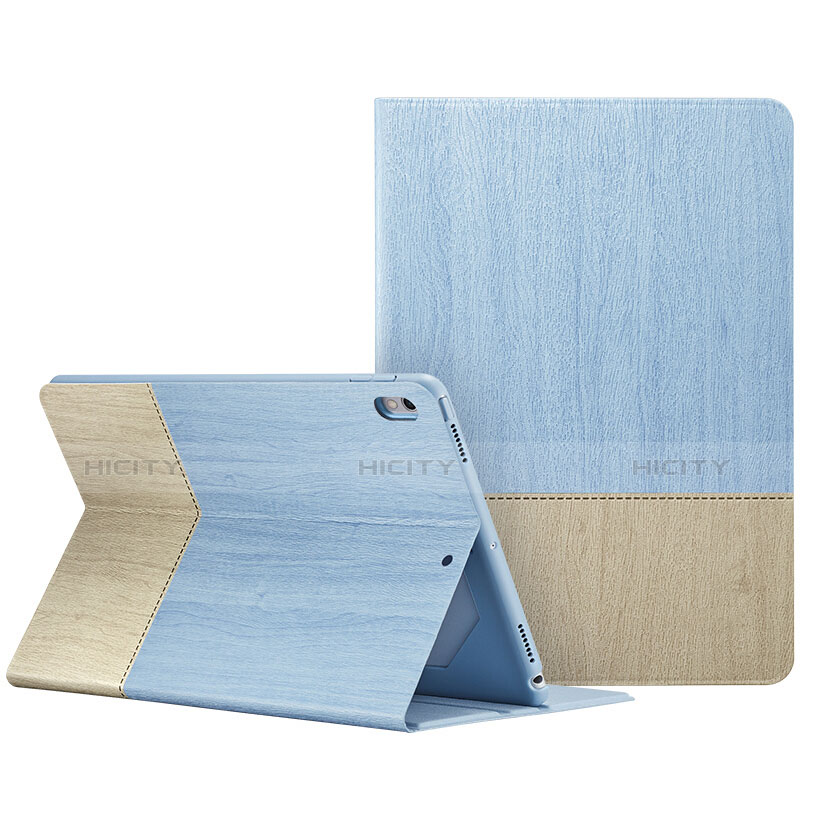 Handyhülle Hülle Stand Tasche Leder L06 für Apple iPad Pro 10.5 Hellblau