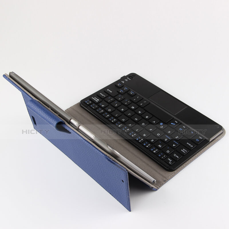 Handyhülle Hülle Stand Tasche Leder mit Tastatur für Huawei Mediapad M3 8.4 BTV-DL09 BTV-W09 Blau