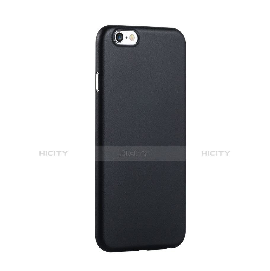 Handyhülle Hülle Ultra Dünn Kunststoff Schutzhülle Matt für Apple iPhone 6 Schwarz groß