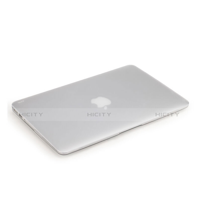 Handyhülle Hülle Ultra Dünn Schutzhülle Durchsichtig Transparent Matt für Apple MacBook Pro 13 zoll Weiß groß