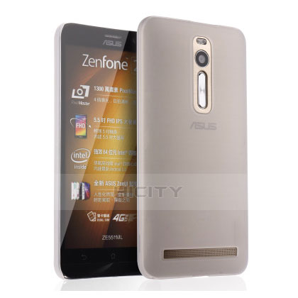 Handyhülle Hülle Ultra Dünn Schutzhülle Durchsichtig Transparent Matt für Asus Zenfone 2 ZE551ML ZE550ML Weiß