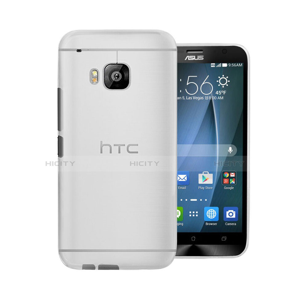 Handyhülle Hülle Ultra Dünn Schutzhülle Durchsichtig Transparent Matt für HTC One M9 Weiß