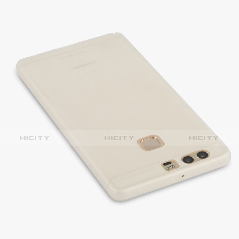 Handyhülle Hülle Ultra Dünn Schutzhülle Durchsichtig Transparent Matt für Huawei P9 Weiß groß
