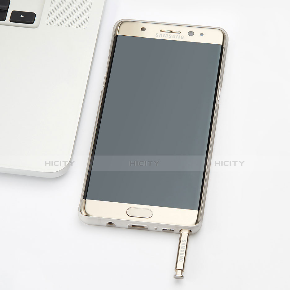 Handyhülle Hülle Ultra Dünn Schutzhülle Durchsichtig Transparent Matt für Samsung Galaxy Note 7 Weiß groß