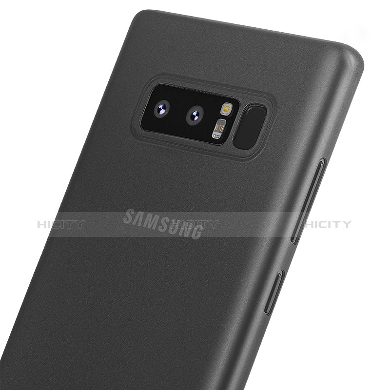 Handyhülle Hülle Ultra Dünn Schutzhülle Durchsichtig Transparent Matt für Samsung Galaxy Note 8 Duos N950F Schwarz Plus